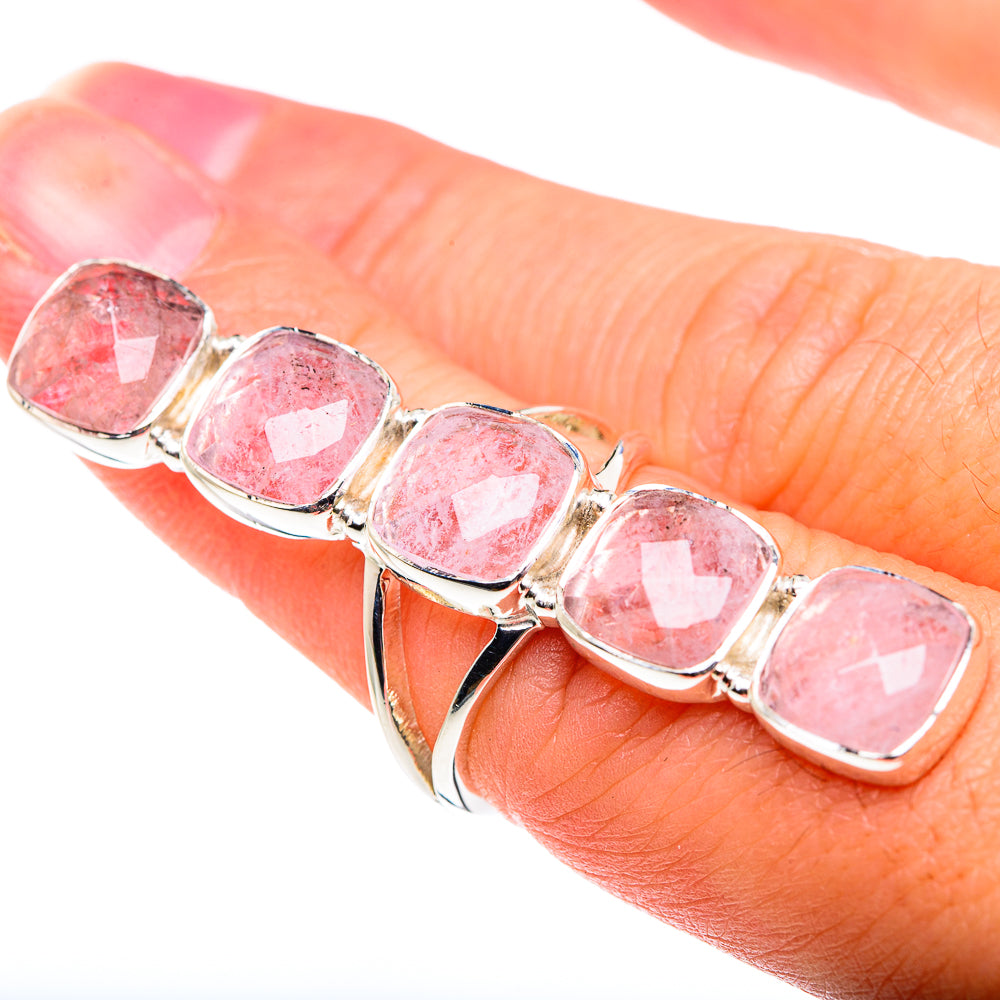 Rose Quartz Rings handcrafted by Ana Silver Co - RING87451