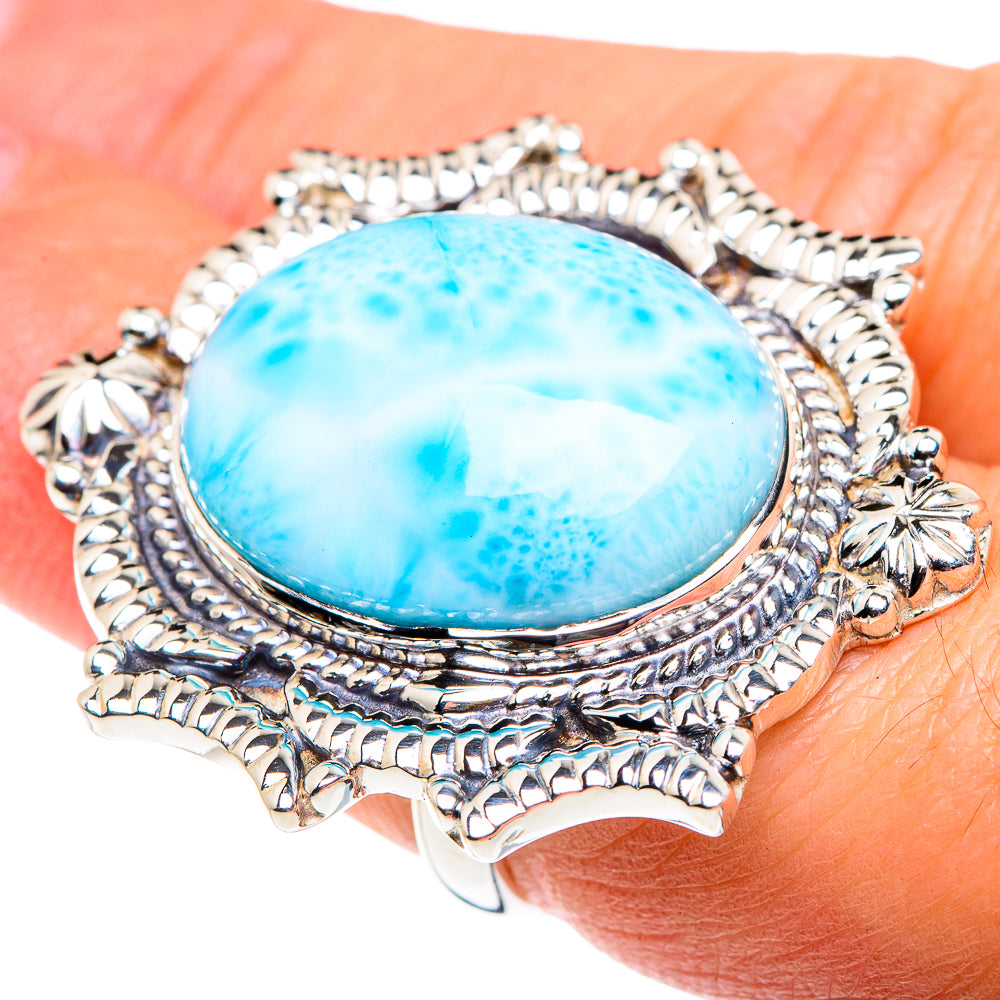 Larimar Rings handcrafted by Ana Silver Co - RING87463