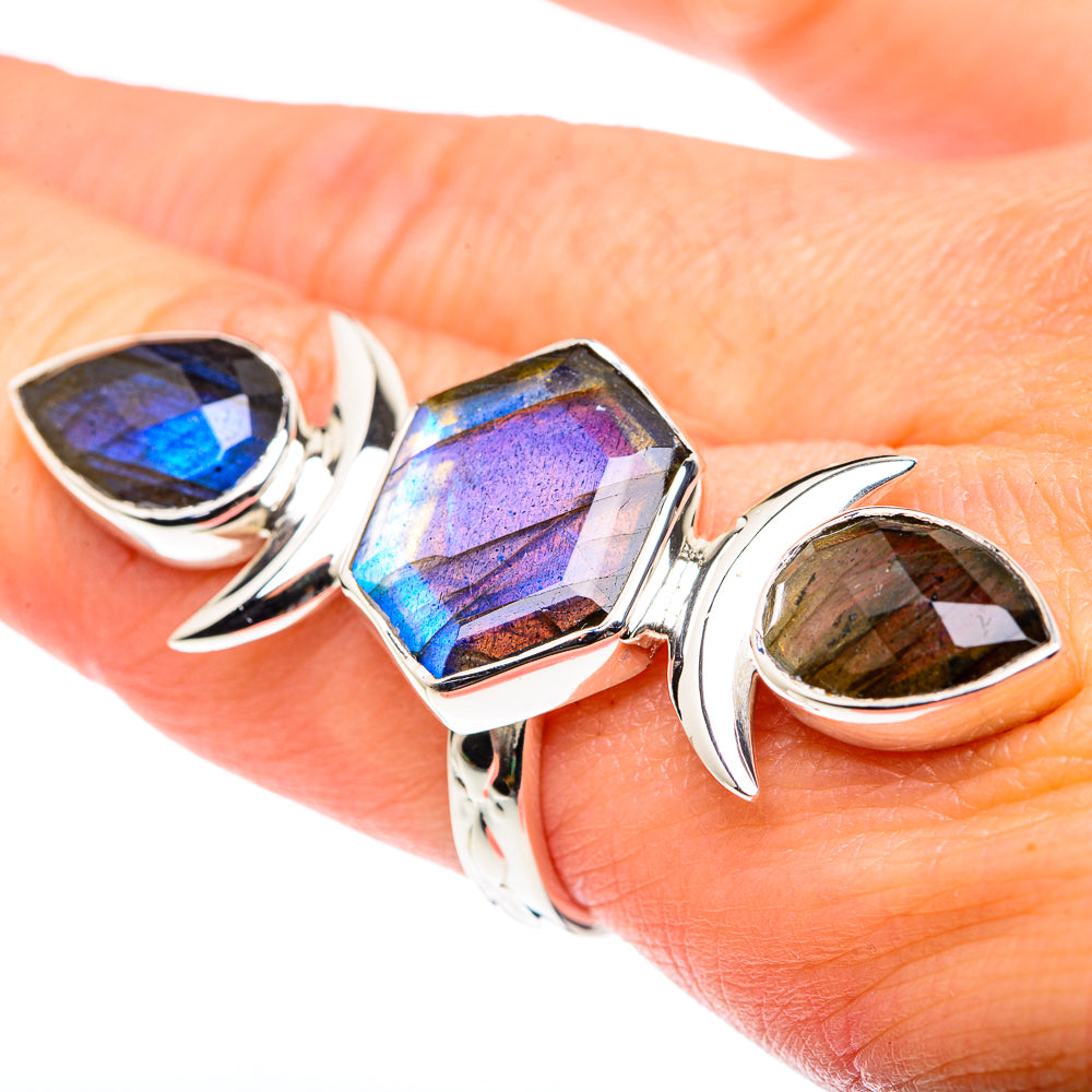 Labradorite Rings handcrafted by Ana Silver Co - RING87464