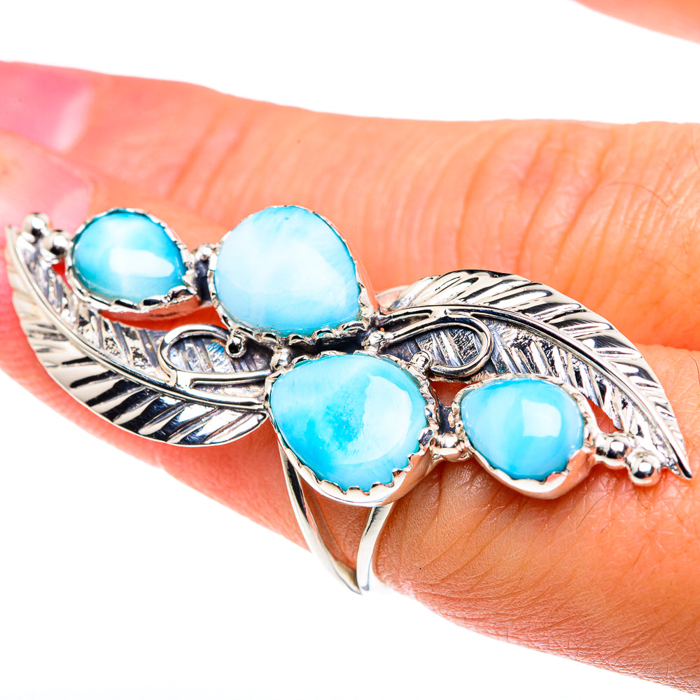 Larimar Rings handcrafted by Ana Silver Co - RING87466