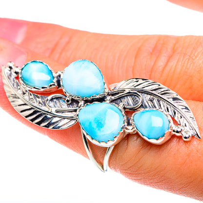 Larimar Rings handcrafted by Ana Silver Co - RING87466