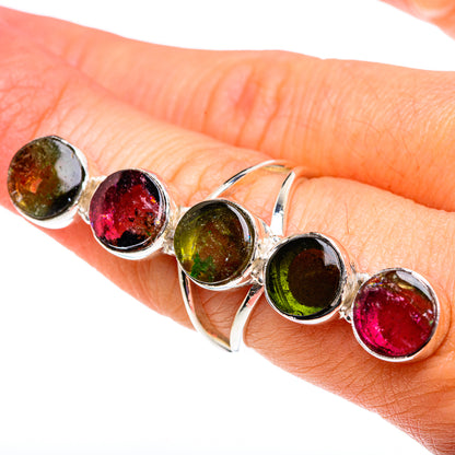 Watermelon Tourmaline Rings handcrafted by Ana Silver Co - RING87479