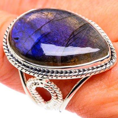 Labradorite Rings handcrafted by Ana Silver Co - RING87481