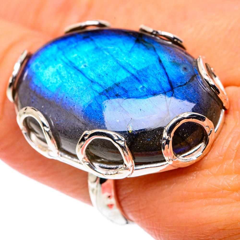 Labradorite Rings handcrafted by Ana Silver Co - RING87482