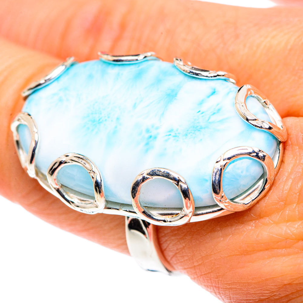 Larimar Rings handcrafted by Ana Silver Co - RING87484
