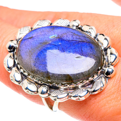 Labradorite Rings handcrafted by Ana Silver Co - RING87485