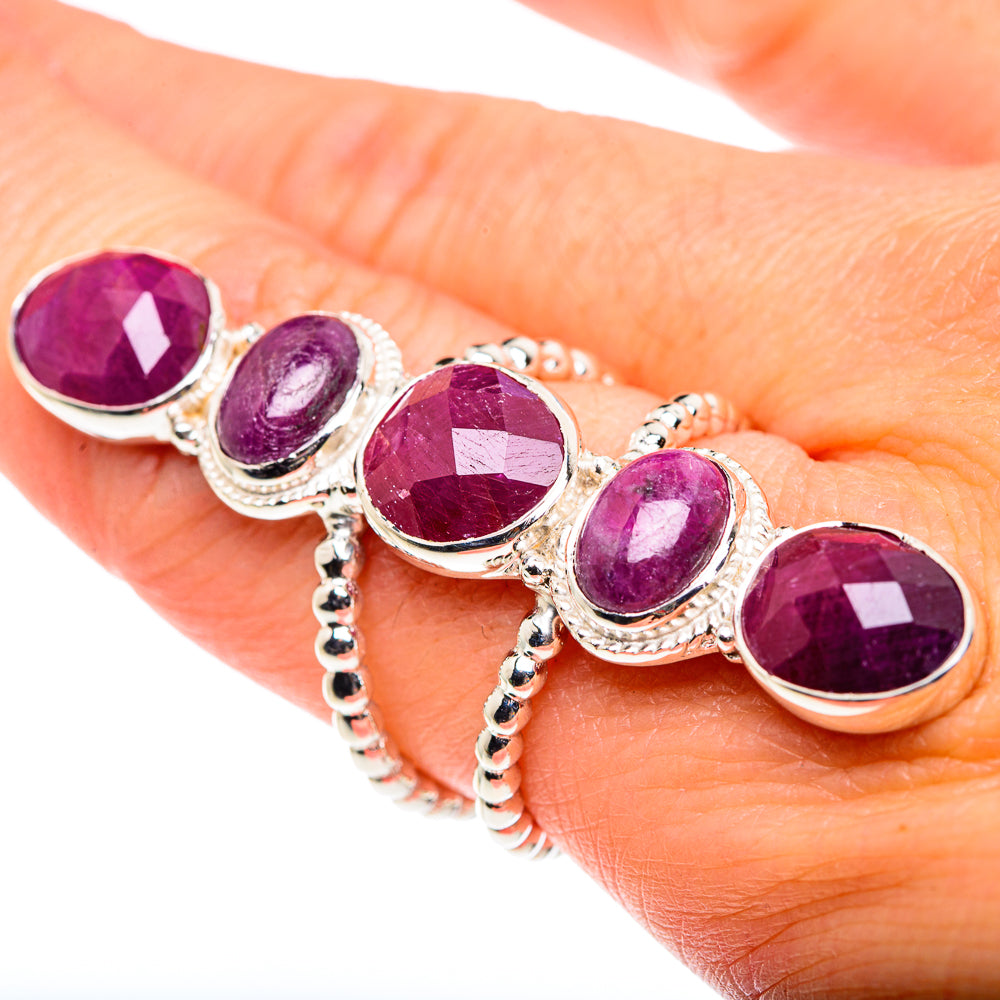 Ruby Rings handcrafted by Ana Silver Co - RING87490