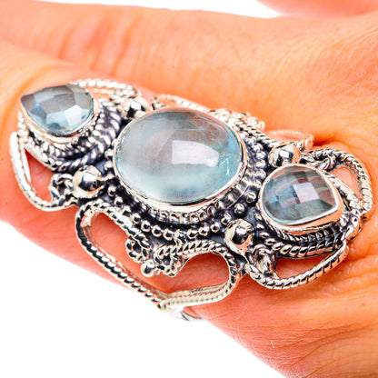Aquamarine Rings handcrafted by Ana Silver Co - RING87503