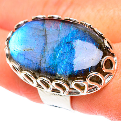 Labradorite Rings handcrafted by Ana Silver Co - RING87504