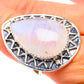 Rainbow Moonstone Rings handcrafted by Ana Silver Co - RING87508