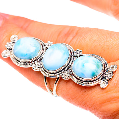 Larimar Rings handcrafted by Ana Silver Co - RING87515