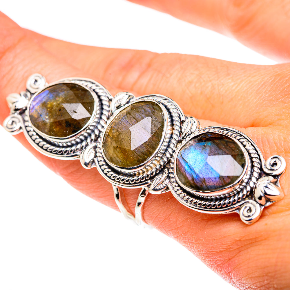 Labradorite Rings handcrafted by Ana Silver Co - RING87518