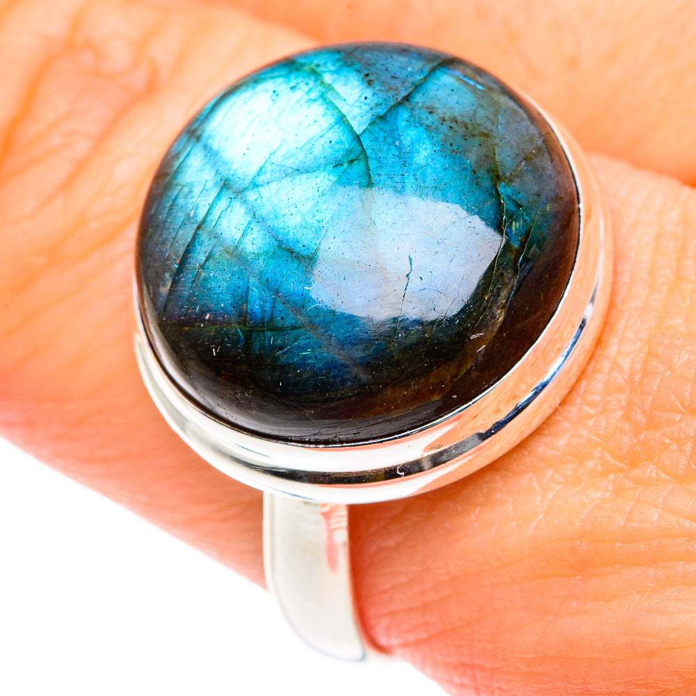 Labradorite Rings handcrafted by Ana Silver Co - RING87528