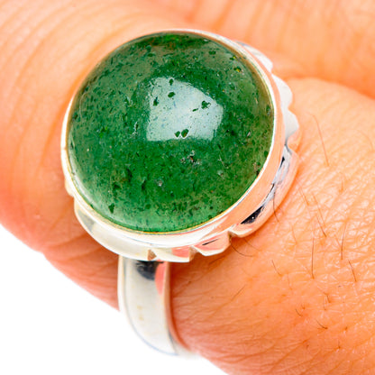Green Aventurine Rings handcrafted by Ana Silver Co - RING87532