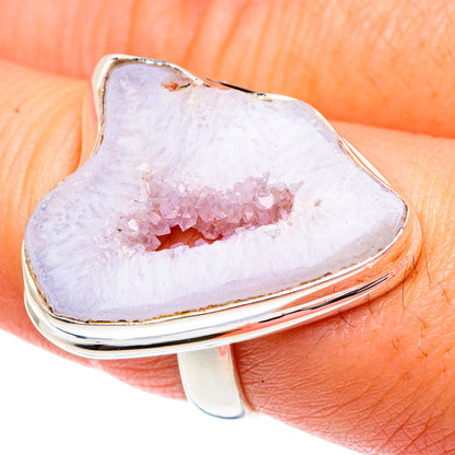 White Geode Slice Rings handcrafted by Ana Silver Co - RING87542