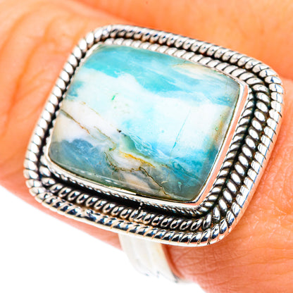 Peruvian Opal Rings handcrafted by Ana Silver Co - RING87547