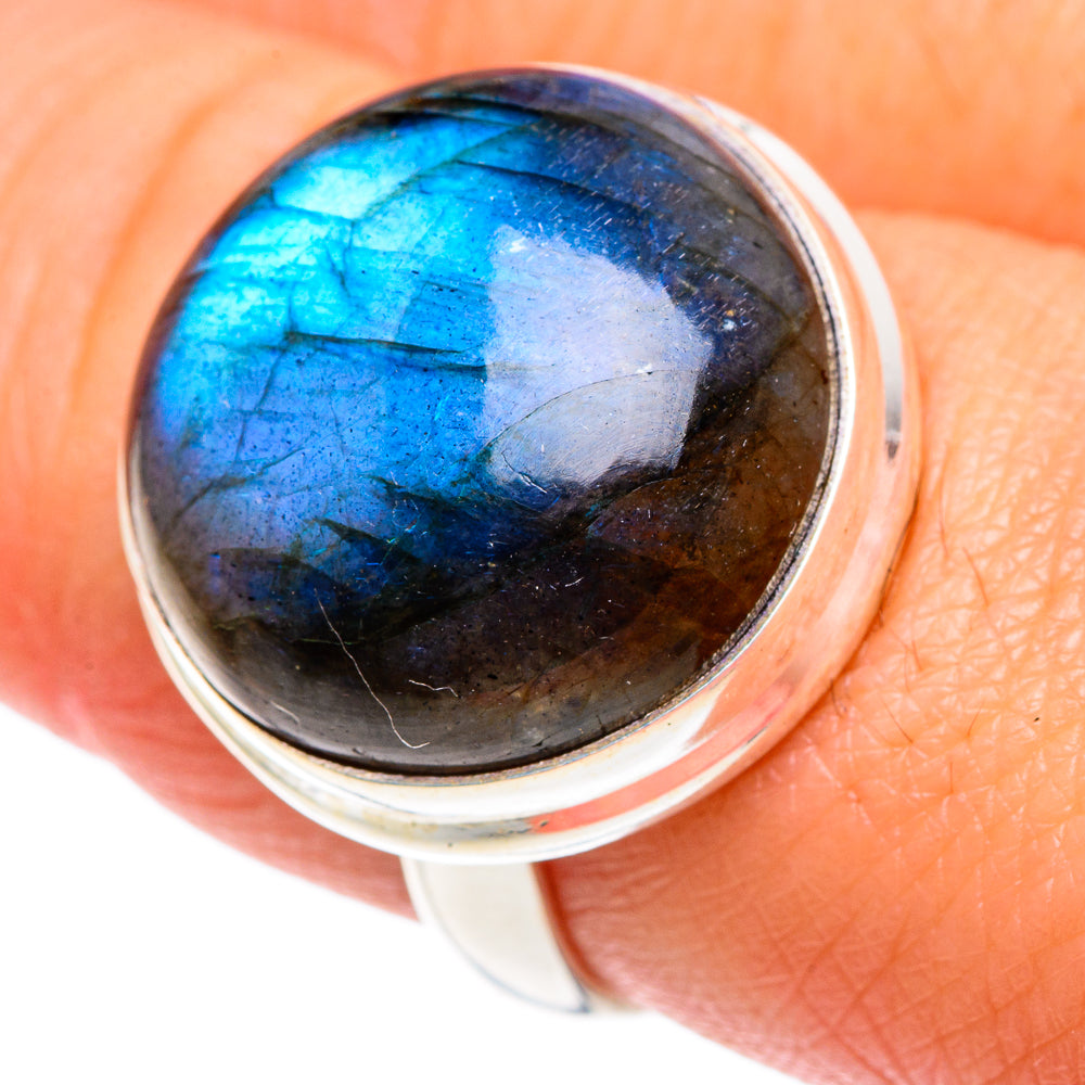 Labradorite Rings handcrafted by Ana Silver Co - RING87561