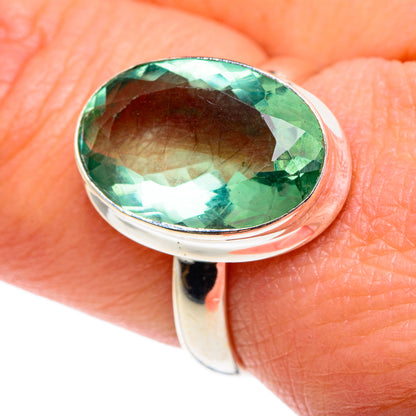 Green Fluorite Rings handcrafted by Ana Silver Co - RING87565