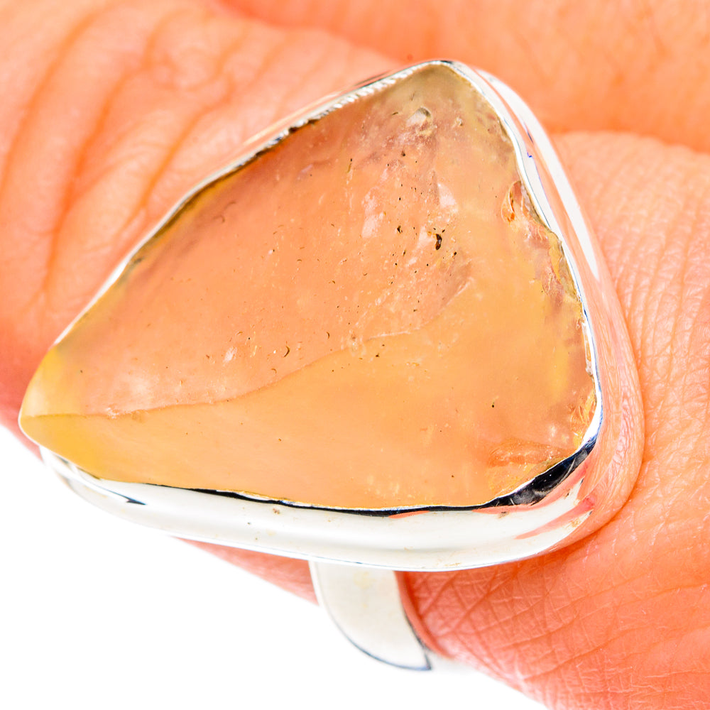 Libyan Desert Glass Rings handcrafted by Ana Silver Co - RING87567