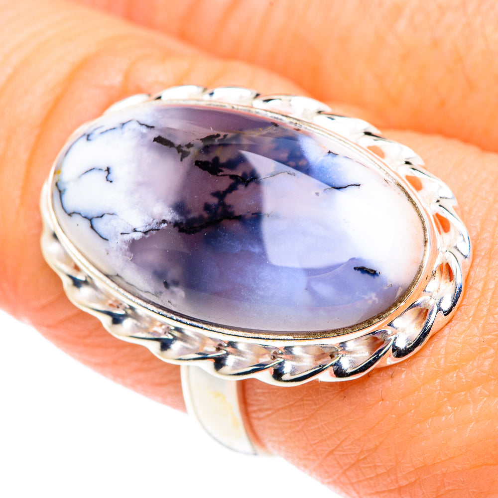 Dendritic Opal Rings handcrafted by Ana Silver Co - RING87574