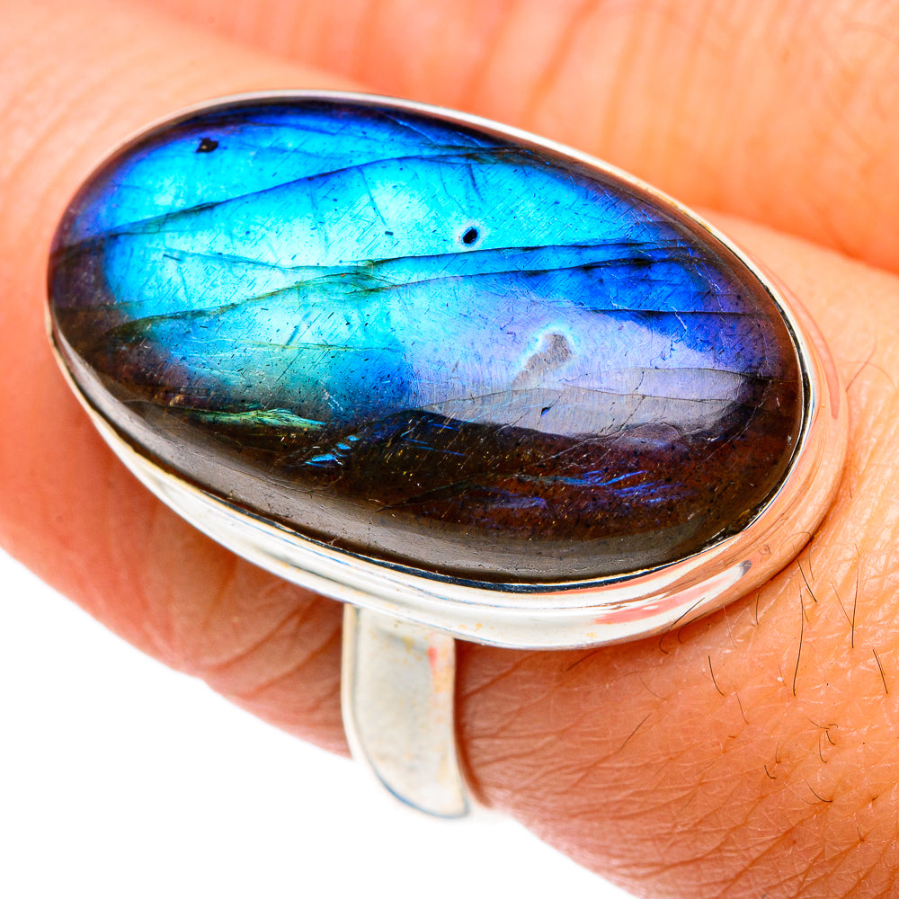 Labradorite Rings handcrafted by Ana Silver Co - RING87575