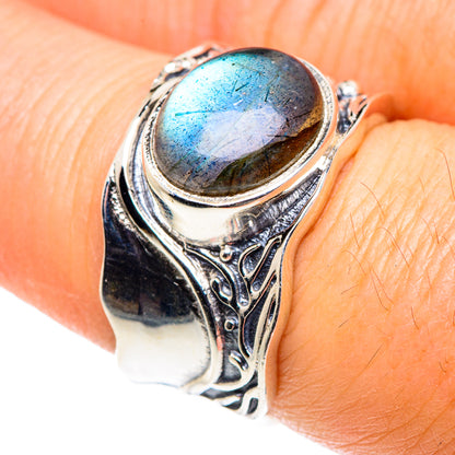 Labradorite Rings handcrafted by Ana Silver Co - RING87577