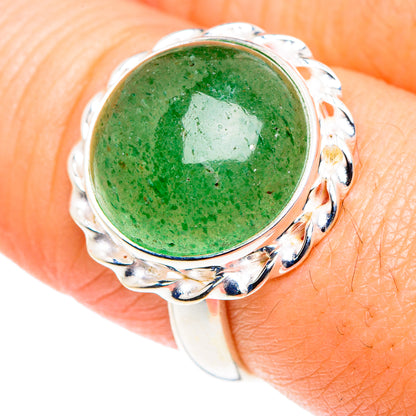 Green Aventurine Rings handcrafted by Ana Silver Co - RING87578