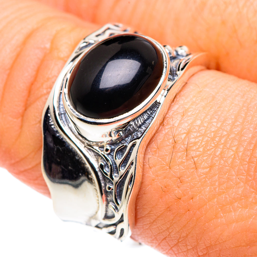 Black Onyx Rings handcrafted by Ana Silver Co - RING87583