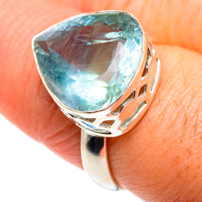 Blue Fluorite Rings handcrafted by Ana Silver Co - RING87587
