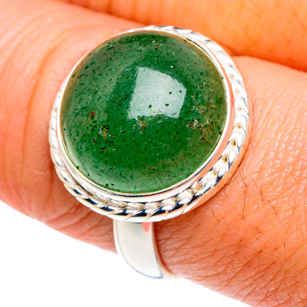 Green Aventurine Rings handcrafted by Ana Silver Co - RING87590