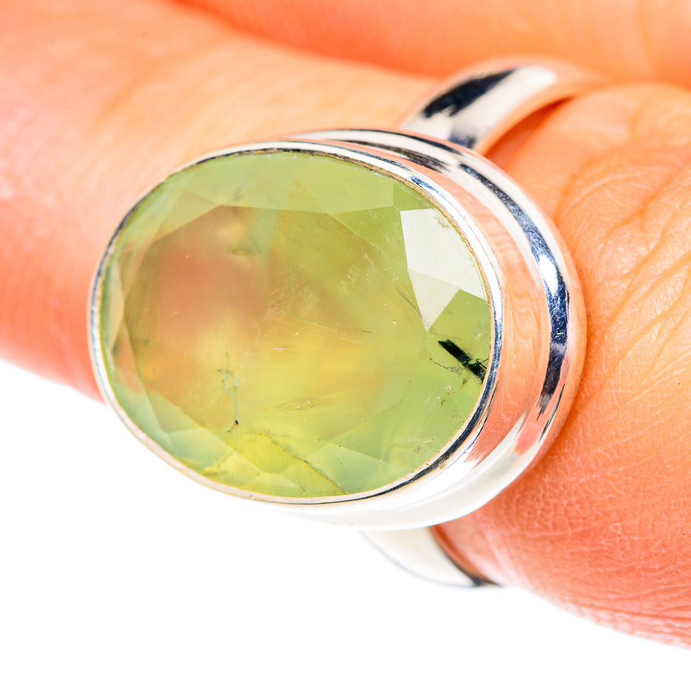 Prehnite Rings handcrafted by Ana Silver Co - RING87598