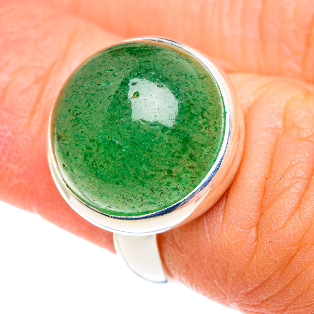 Green Aventurine Rings handcrafted by Ana Silver Co - RING87599