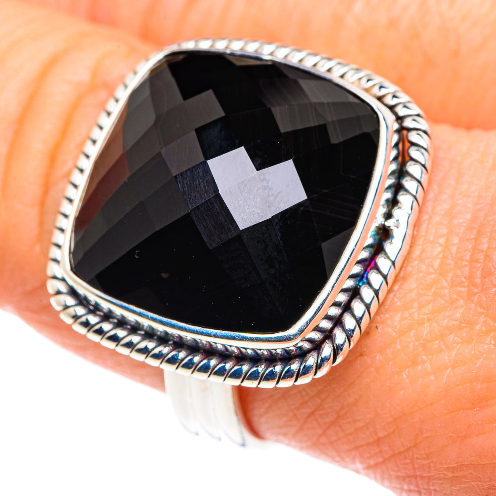 Black Onyx Rings handcrafted by Ana Silver Co - RING87603