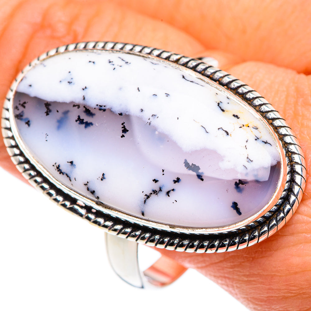 Dendritic Opal Rings handcrafted by Ana Silver Co - RING87605