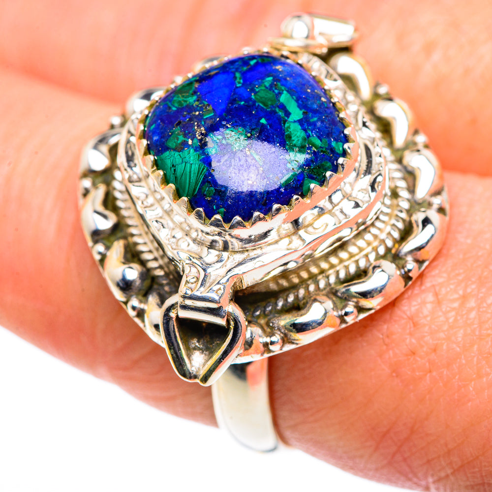 Azurite Rings handcrafted by Ana Silver Co - RING87611