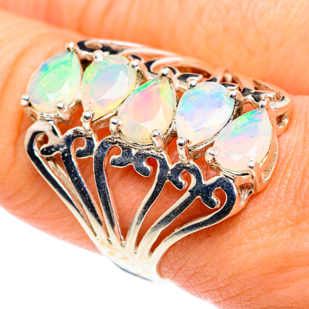 Ethiopian Opal Rings handcrafted by Ana Silver Co - RING87613