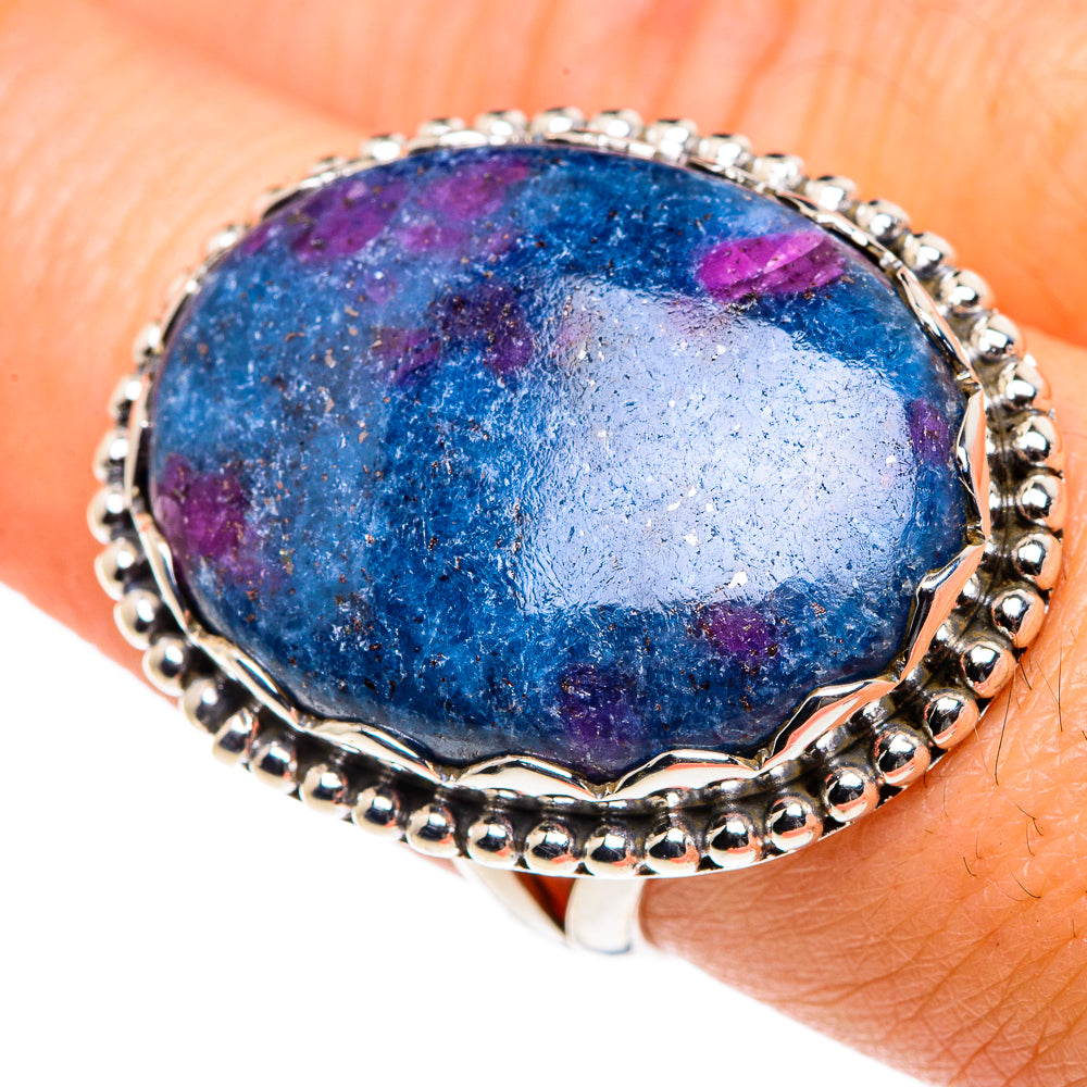 Ruby Fuchsite Rings handcrafted by Ana Silver Co - RING87616
