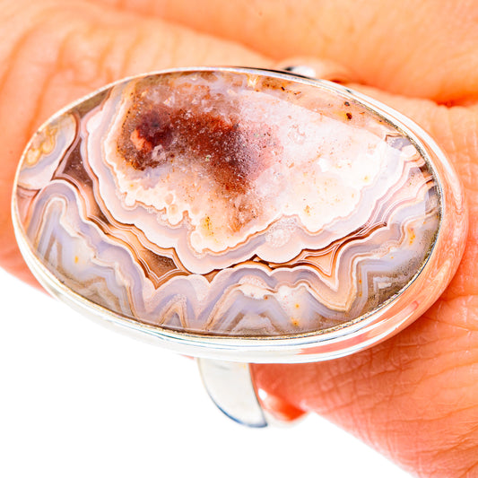 Crazy Lace Agate Rings handcrafted by Ana Silver Co - RING87627
