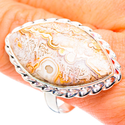 Crazy Lace Agate Rings handcrafted by Ana Silver Co - RING87629
