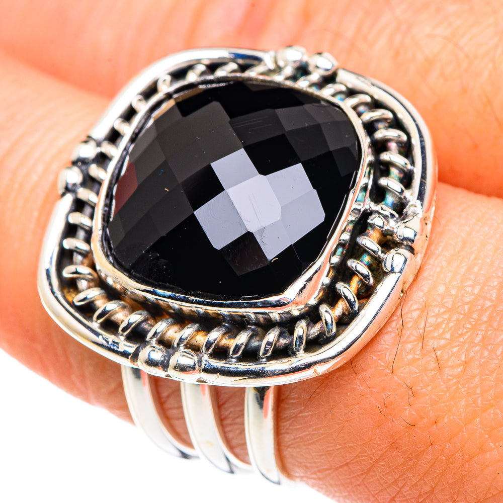 Black Onyx Rings handcrafted by Ana Silver Co - RING87640