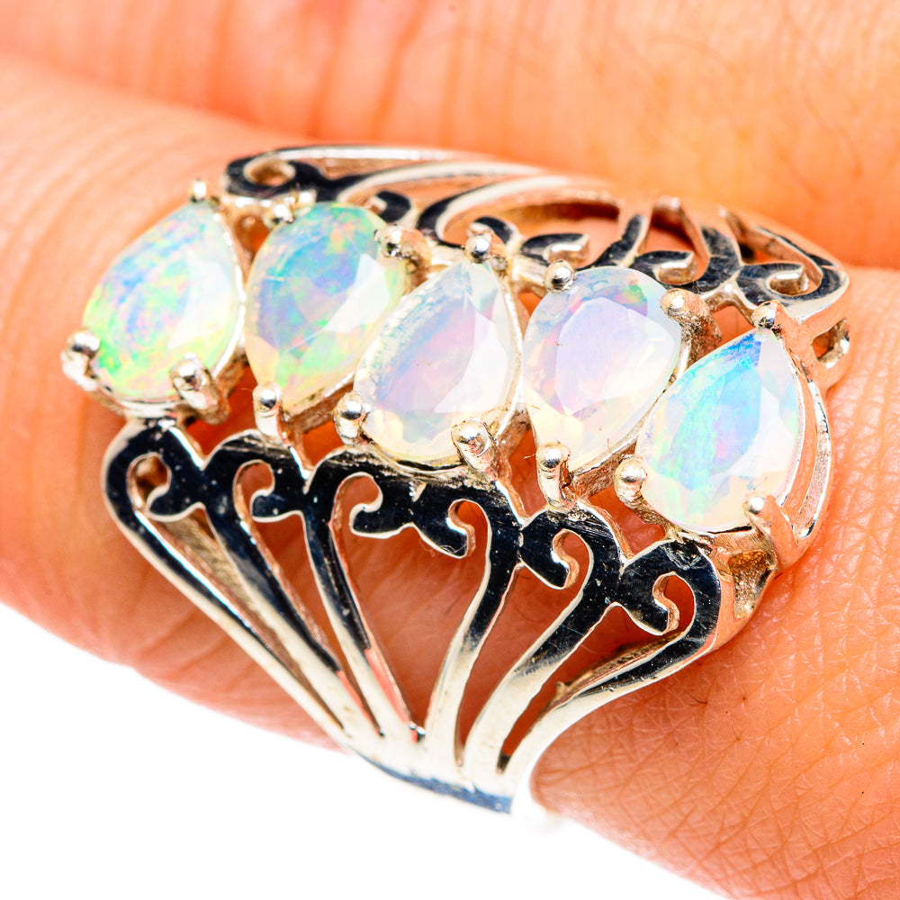 Ethiopian Opal Rings handcrafted by Ana Silver Co - RING87644