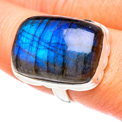 Labradorite Rings handcrafted by Ana Silver Co - RING87645
