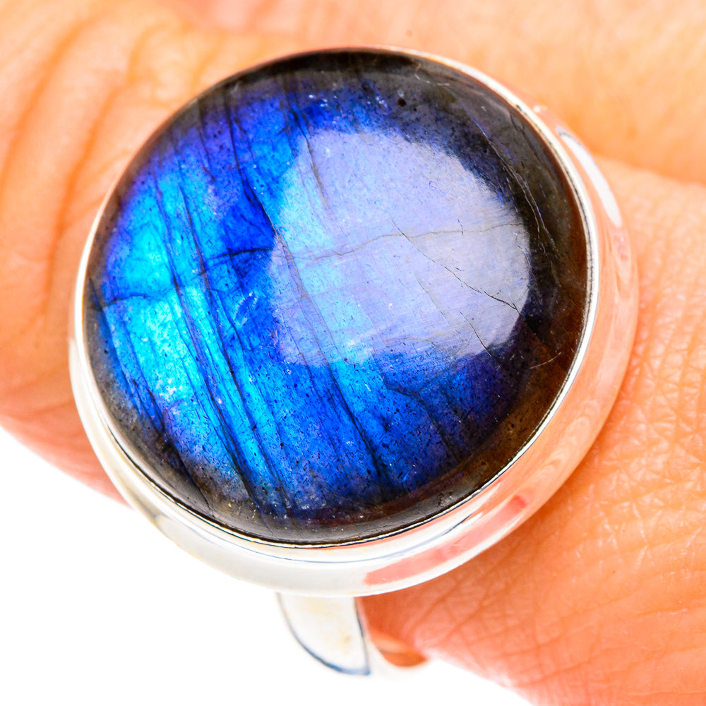 Labradorite Rings handcrafted by Ana Silver Co - RING87646