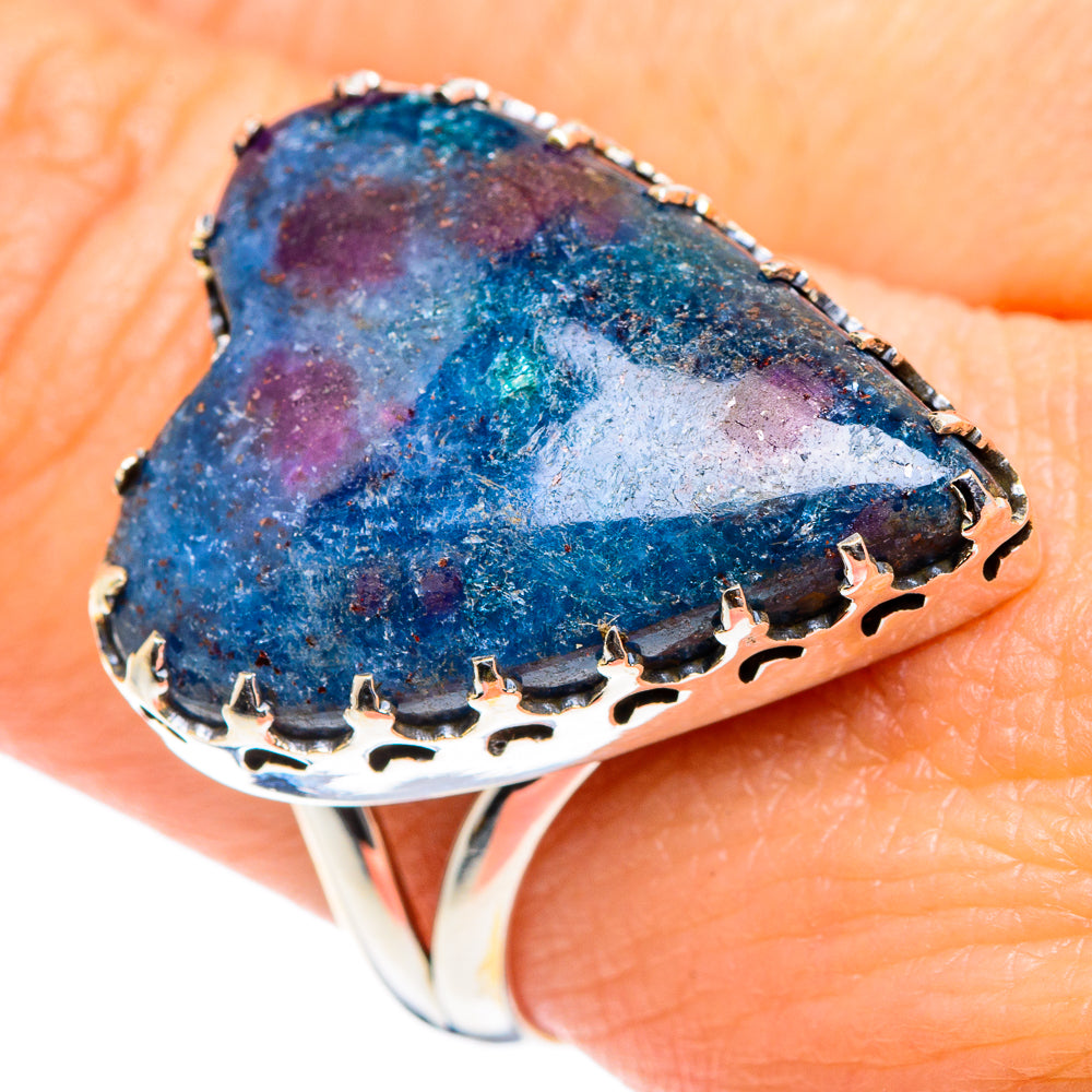 Ruby Fuchsite Rings handcrafted by Ana Silver Co - RING87647