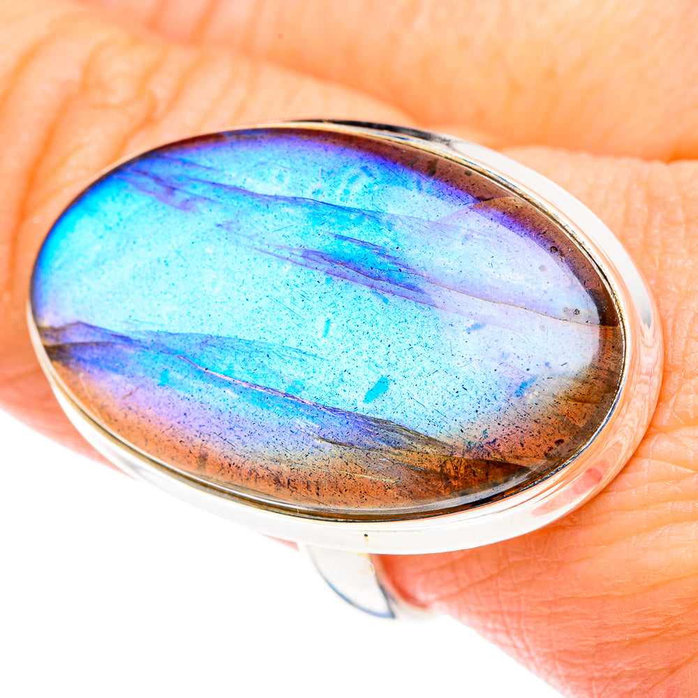 Labradorite Rings handcrafted by Ana Silver Co - RING87648