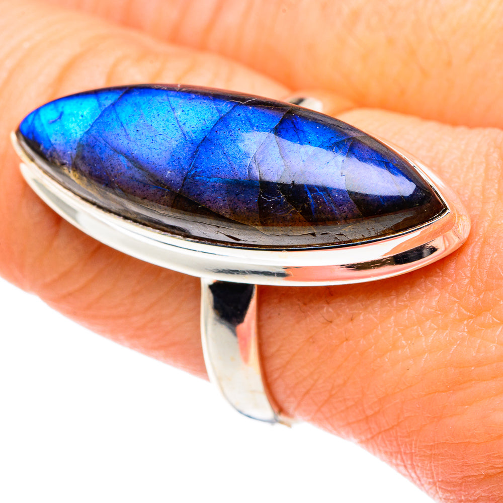 Labradorite Rings handcrafted by Ana Silver Co - RING87649