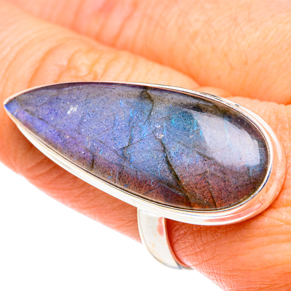 Labradorite Rings handcrafted by Ana Silver Co - RING87651