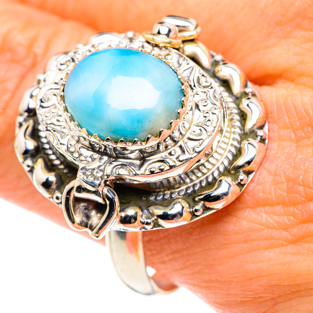 Larimar Rings handcrafted by Ana Silver Co - RING87652