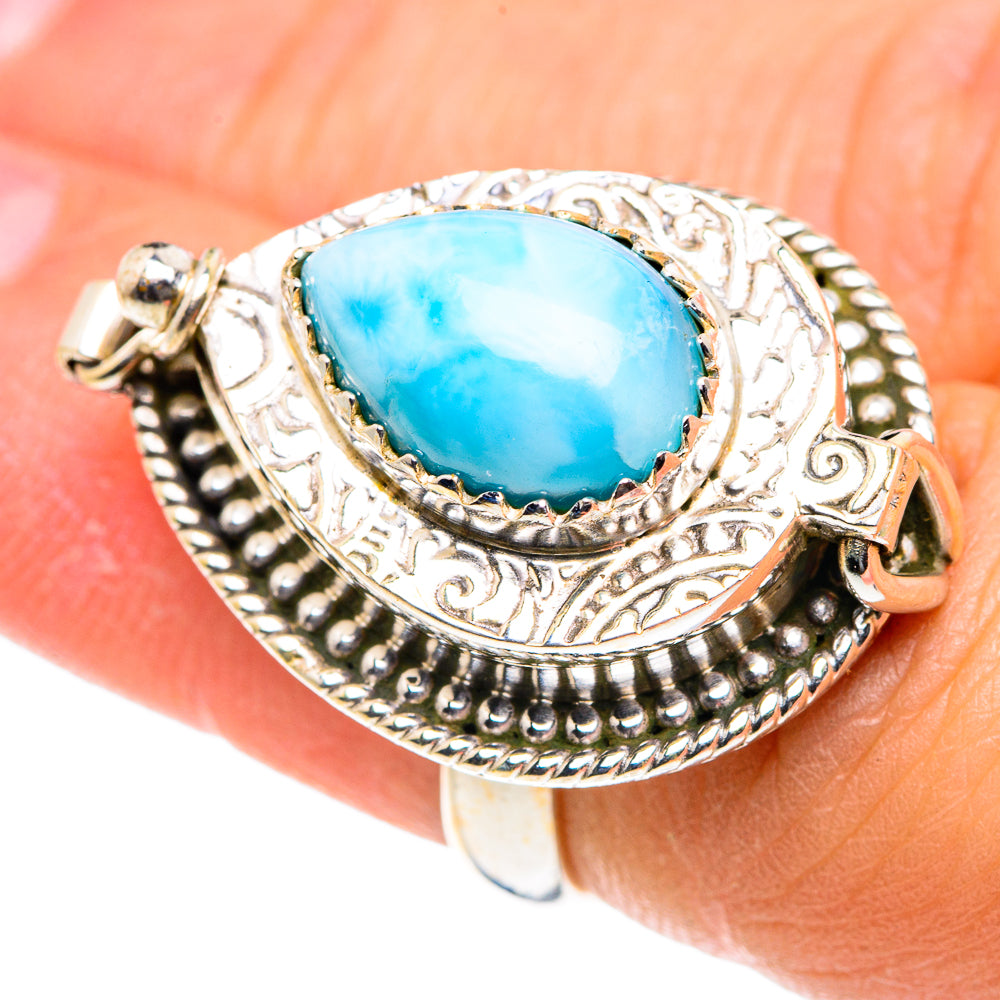 Larimar Rings handcrafted by Ana Silver Co - RING87653