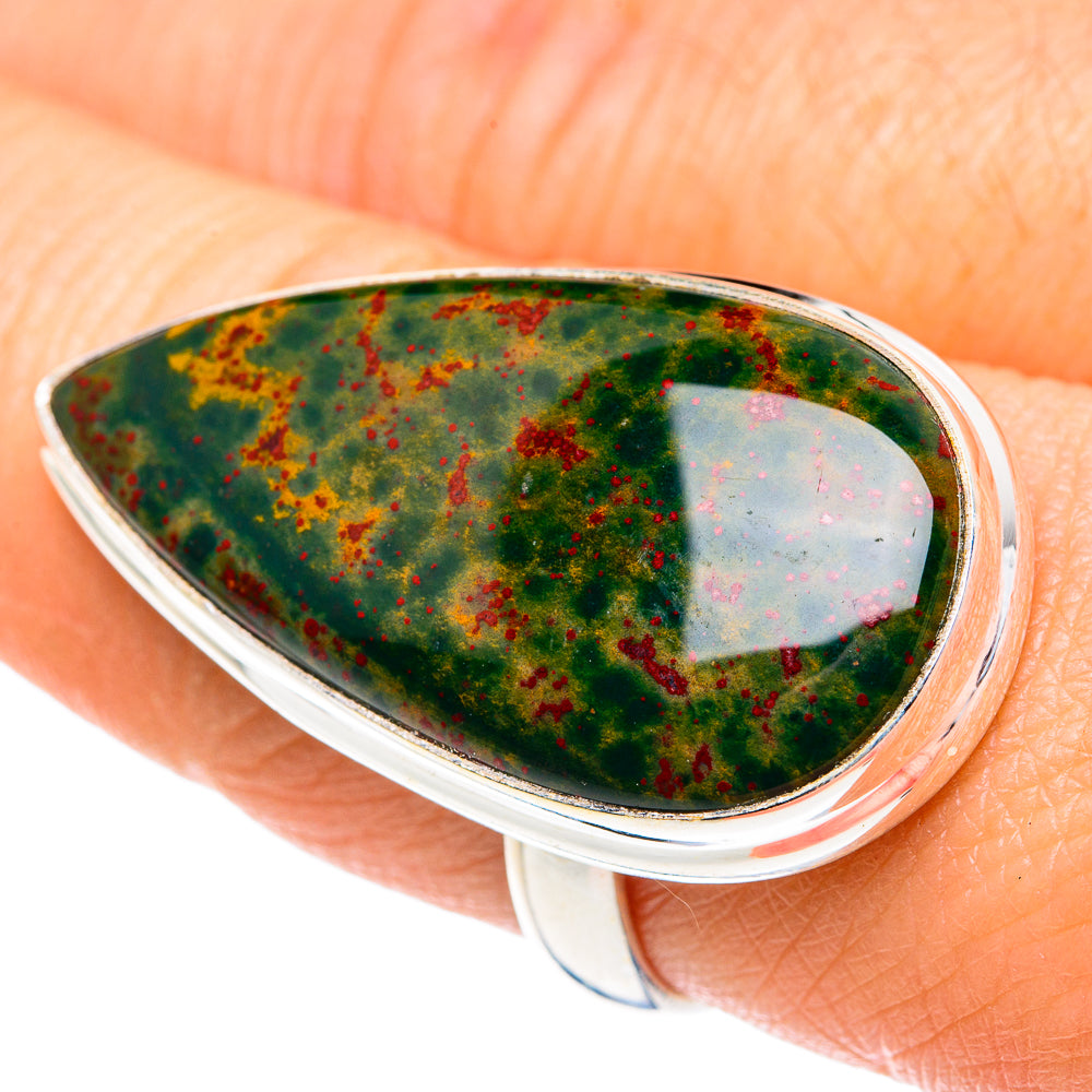 Bloodstone Rings handcrafted by Ana Silver Co - RING87654